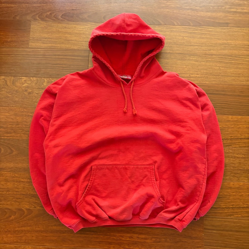 Vintage 90's Marlboro Country Store Red Hoodie Pullover Mens Large Tobacco Promo